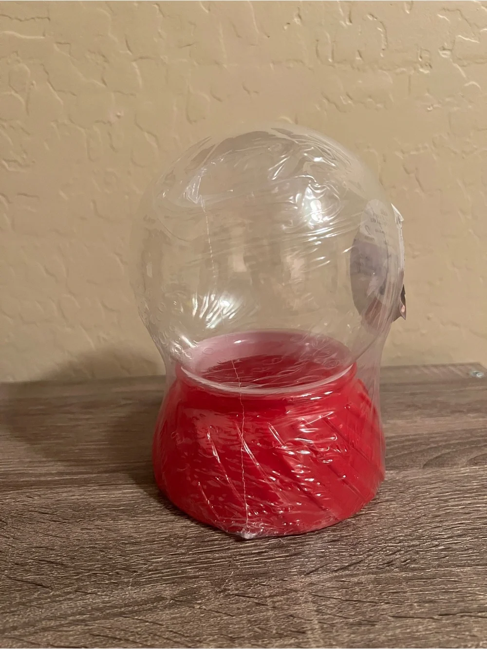 Target Bullseye Fill Your Own Glass Snow Globe Christmas Holiday Red NWT